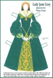 The Lady Jane Grey Paperdoll - A mixture of the two