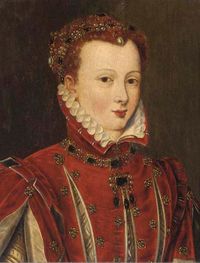 Portrait of a lady, thought to be Mary Queen of Scots (1542-1587), Follower of François Clouet