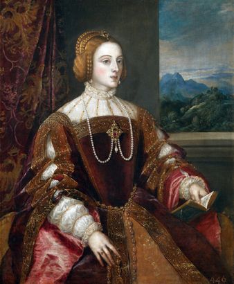 Titian, Portrait of Isabella of Portugal, 1548. Isabella died in 1539.