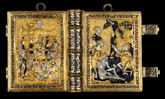 Girdle Prayer Book – Perhaps Lady's Jane Grey's girdle prayer book was originally bound in a custom-made binding of gold similar to this one?