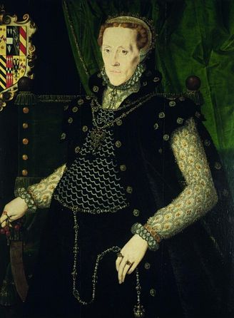 Mildred Cooke, Lady Burghley, c.1563, by Hans Eworth, Hatfield House
