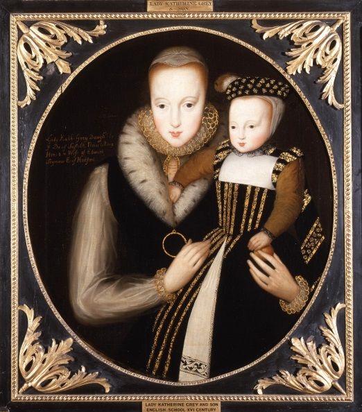 Lady Katherine Grey with her elder son Edward, Lord Beauchamp