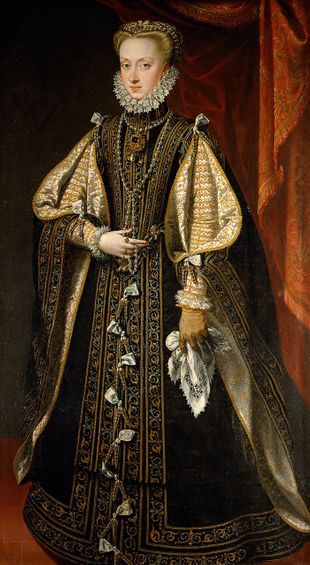 Anna of Austria by Alonso Sánchez Coello, 1571