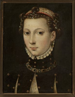 Woman portrait Oil Białostocki and Walicja associated the painting with the circle of Jean and Francois Clouets. COLLECTIONS OF OLD EUROPEAN ART