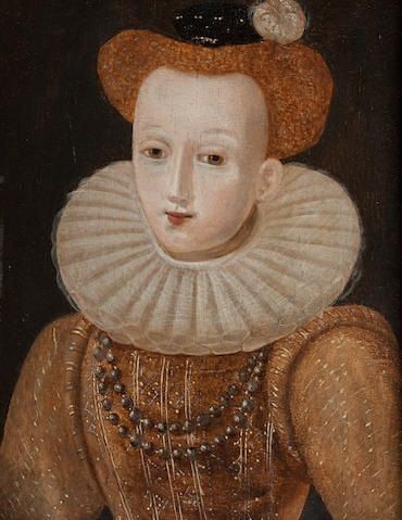 British School (17th Century), Portrait of Mary Queen of Scots