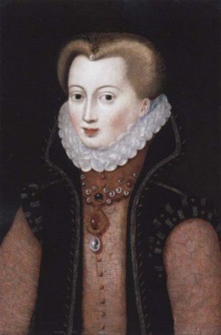 Portrait of a lady, Louise de Lorraine (?) by  Follower of François Clouet