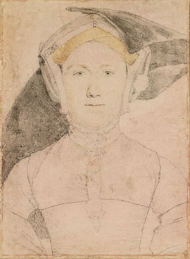 An unidentified woman by Hans Holbein the Younger, sometimes said to be of Lady Eleanor Brandon, Countess of Cumberland