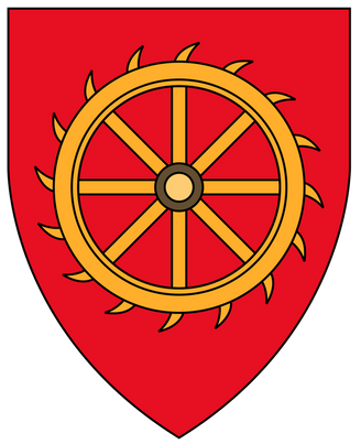 St Catharine's College (Cambridge) – Gules a Catherine wheel Or