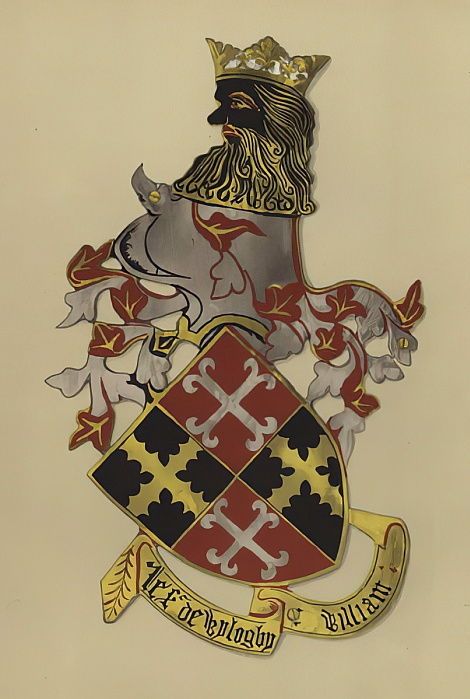 Sir William Willoughby, Lord Willoughby d'Eresby – A Soldan's Head Sable Hair and Crown Gold