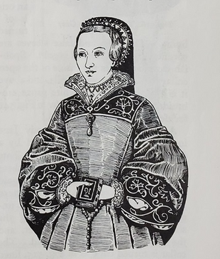 Lady Jane Grey – Sketch of the Norris Portrait by Herbert Norris