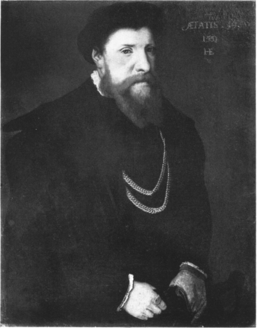Sir Nicholas le Strange by Hans Eworth (1 January 1511 – 19 February 1580)