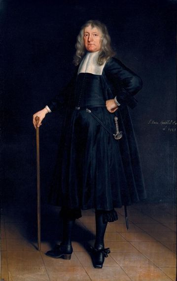 Sir Norton Knatchbull, 1st Baronet (1602–1685) by Samuel van Hoogstraten. Sir Norton Knatchbull was the grandson of Margaret Grey or Lenton, the first cousin of Lady Katherine Grey and Lady Jane Grey, and the ancestor of Sir Edward Knatchbull, the husband of Fanny Austen Knight, one of the two favourite nieces of Jane Austen, and whose father, Edward Austen Knight, owned Chawton.