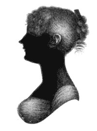 Silhouette of Cassandra Austen (1773–1845), sister of Jane Austen