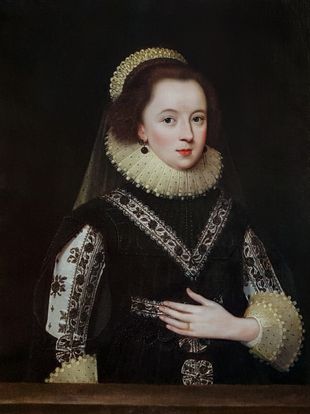 Portrait Of Lady Anne Clifford, Countess Of Dorset And Countess Of Pembroke And Montgomery (1590-1676), c.1618; Circle Of Paul Van Somer (c.1577 - C.1621)